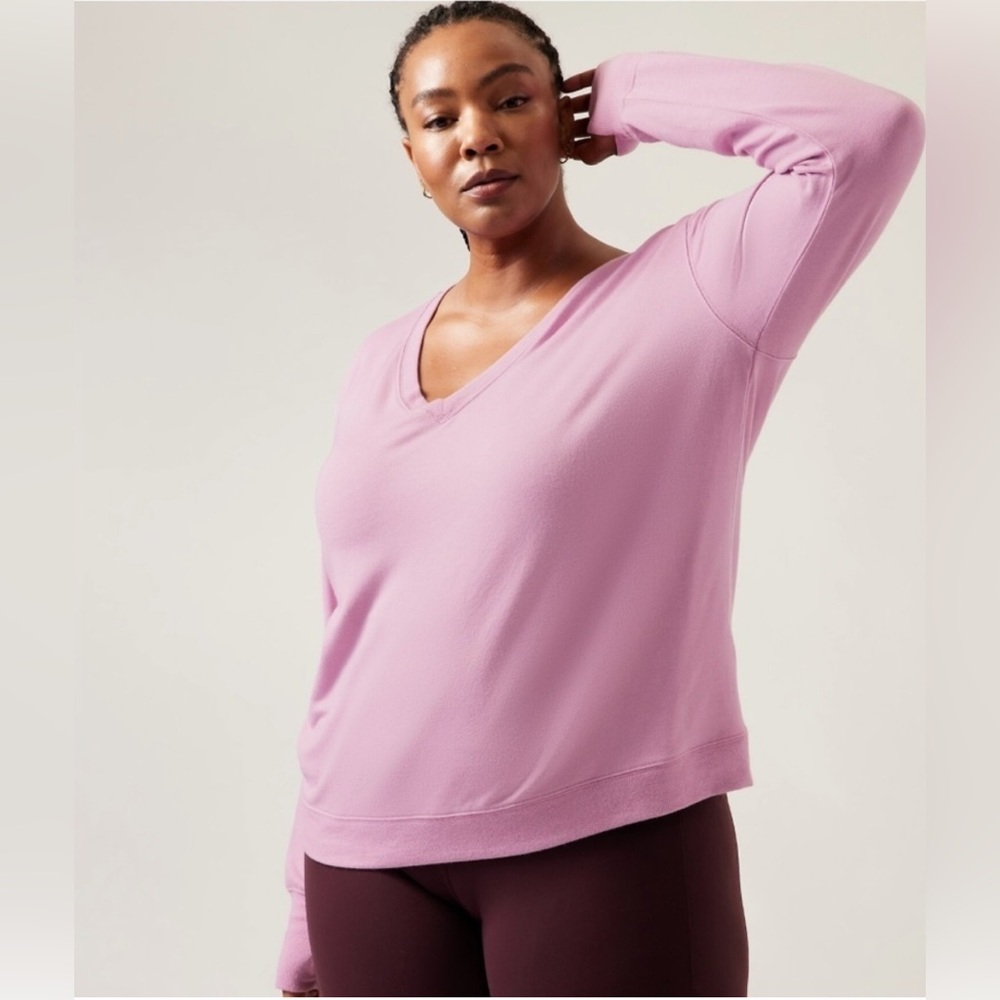 Athleta Sunrise V-Neck Sweatshirt